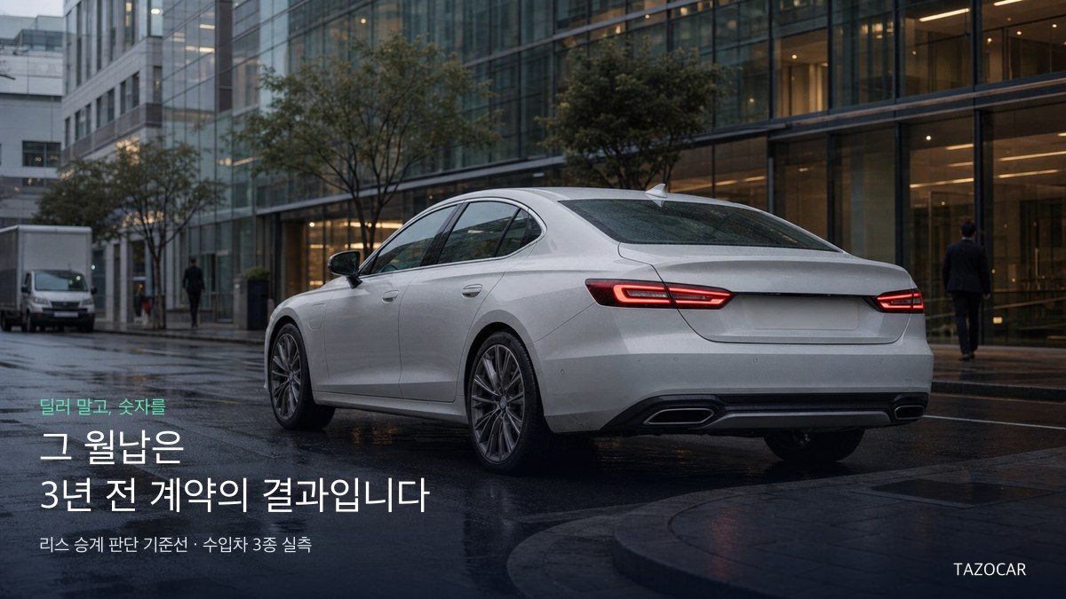리스 승계, 받는 게 이득일까? — 그 월납은 3년 전 계약의 결과입니다
